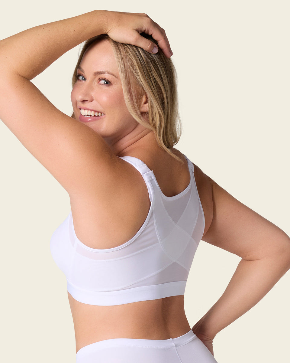 Brasier facilitador de postura con control de volumen del busto multi/functional