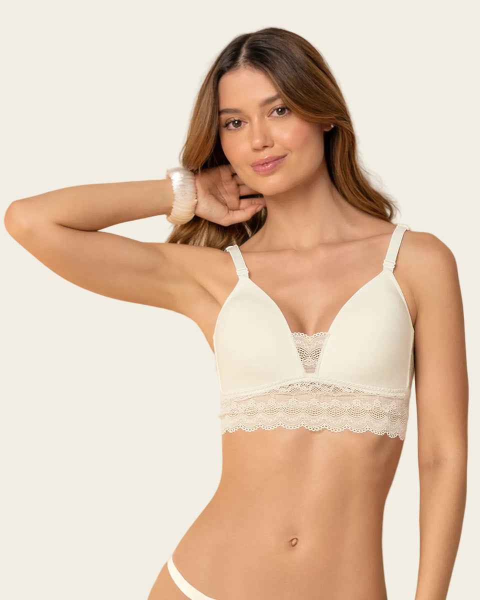 Brasier ultracómodo con delicados toques de encaje