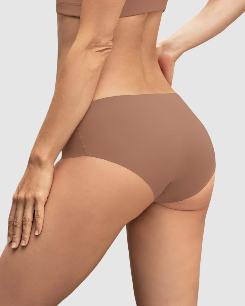 Bloomer hipster invisible ultraplano sin elásticos y de pocas costuras