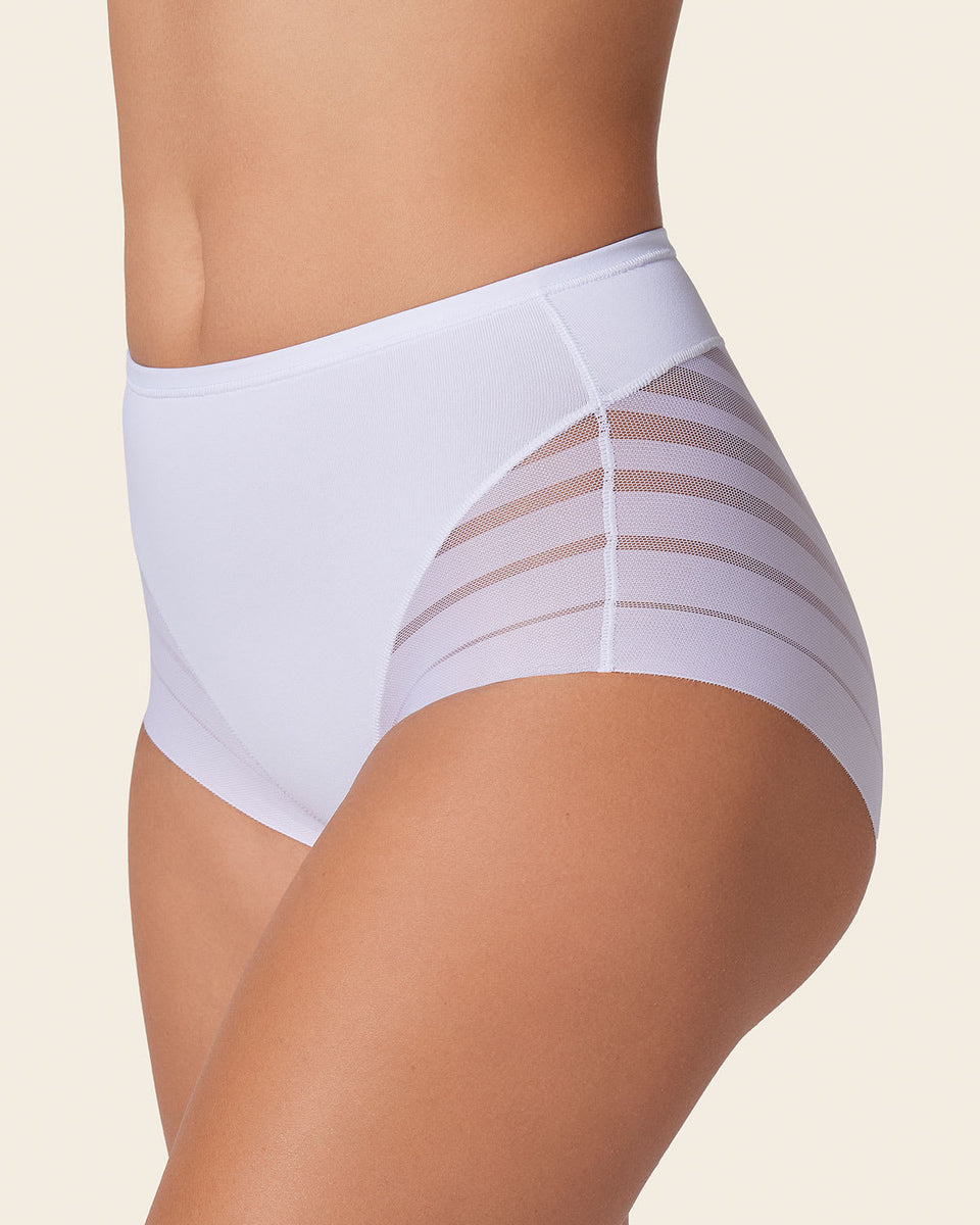 Bloomer faja clásico con control moderado de abdomen y bandas en tul