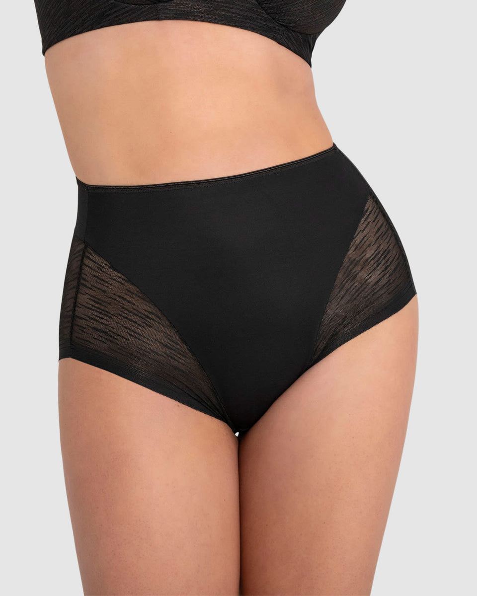 Bloomer faja clásico invisible con transparencias en glúteos y laterales