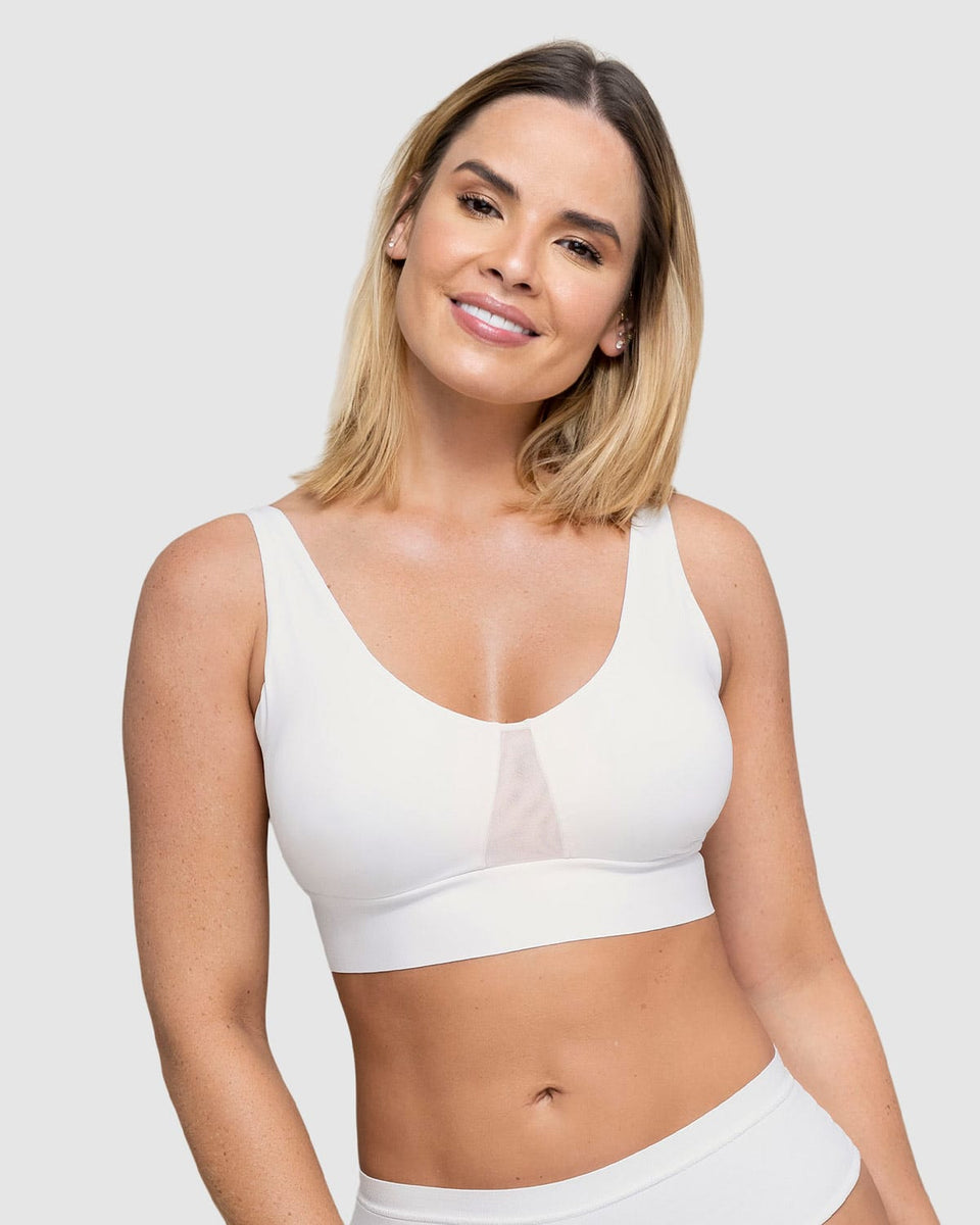 Brasier tipo top de copas extraíbles totalmente cómodo y liviano flexi brastop