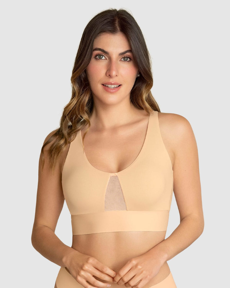 Brasier tipo top de copas extraíbles totalmente cómodo y liviano Flexi Brastop