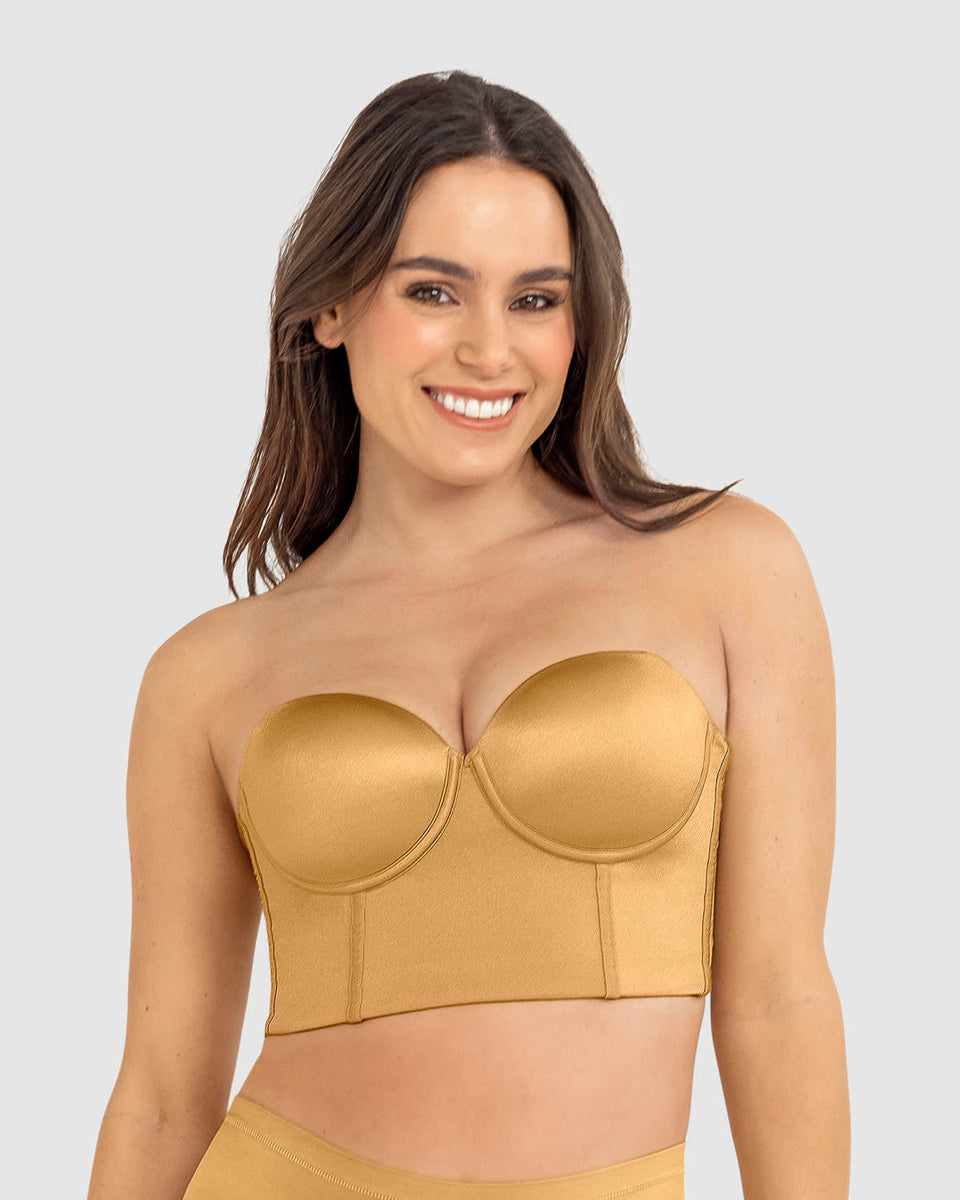 Brasier tipo bustier ideal como strapless