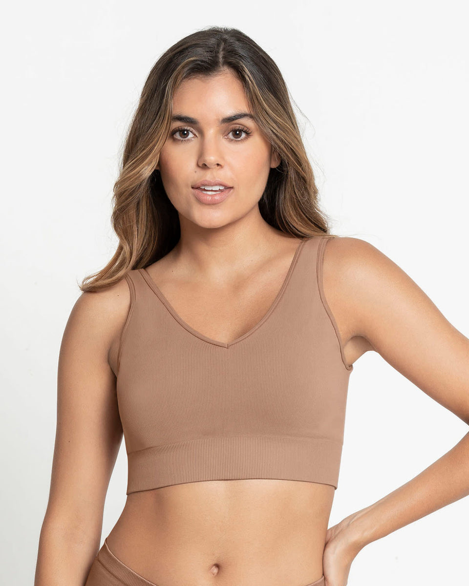 Top seamless de copas extraíbles sin costuras