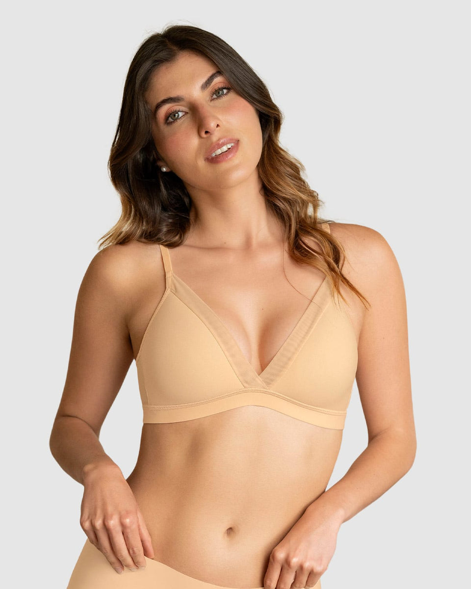 Brasier sin arco Pura Comodidad con detalles en tul