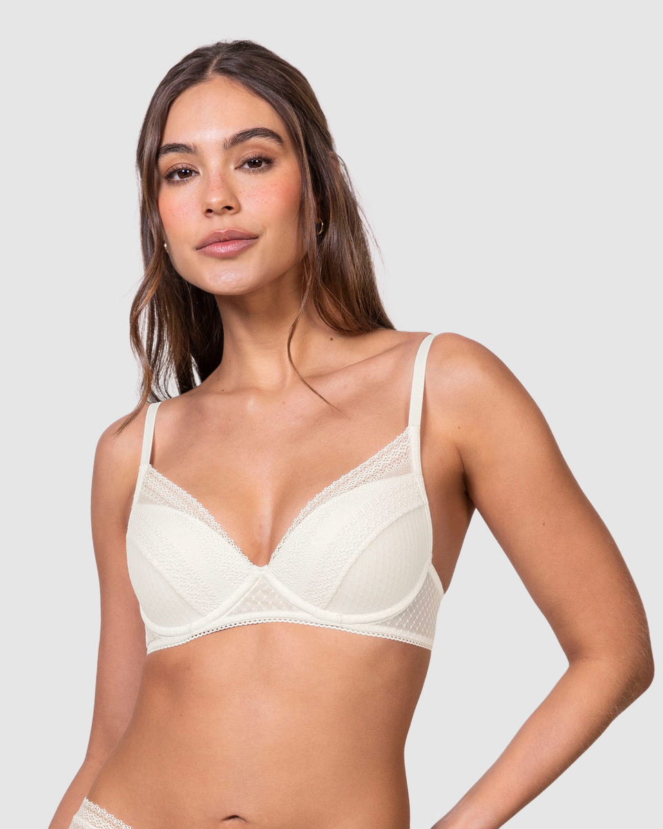 Brasier con encaje y copas suaves