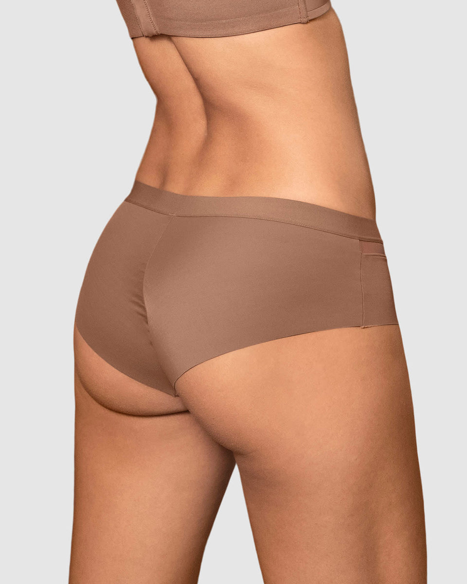 Bloomer cachetero con franja transparente decorativa