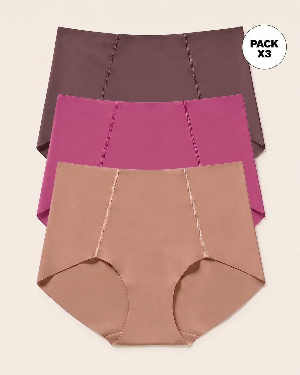 Paquete x 3 bloomers clásicos de apariencia invisible