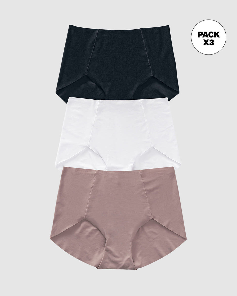 Paquete x 3 bloomers clásicos de apariencia invisible