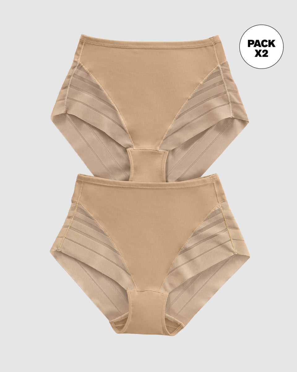 Bloomer faja clásico paquete x 2 control moderado de abdomen