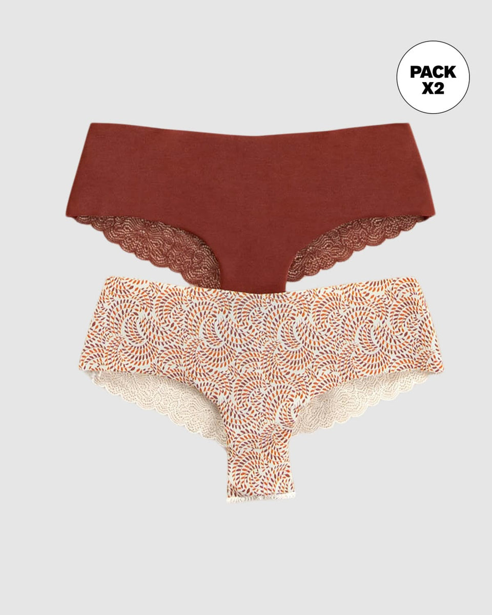 Bloomers cacheteros descaderados. Paquete x 2