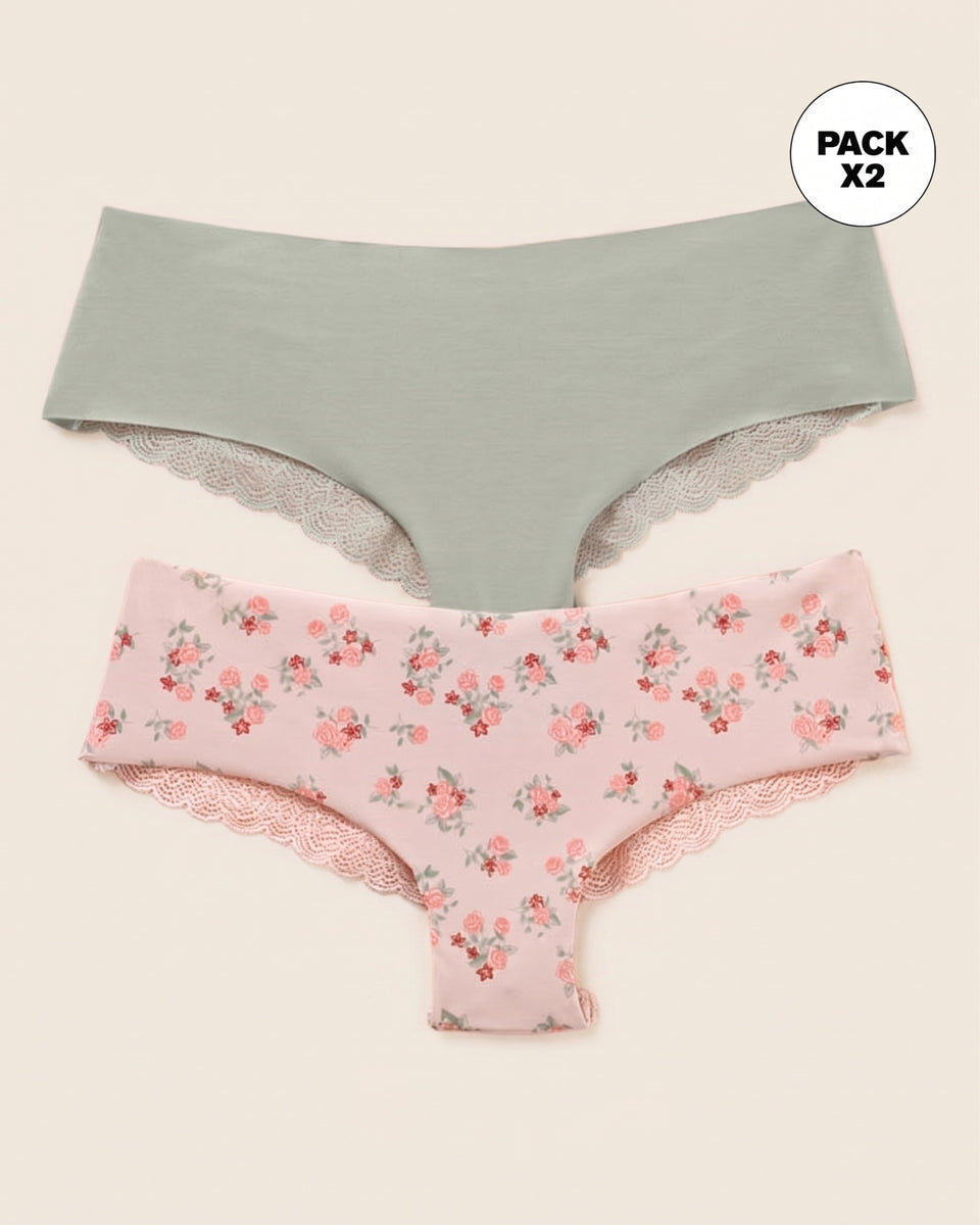 Bloomers cacheteros descaderados. Paquete x 2