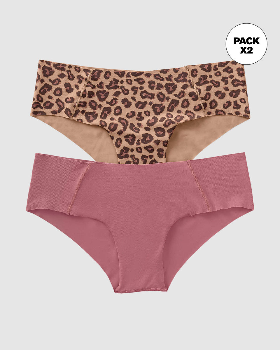 Paquete x 2 hípsters invisibles ultracómodos de tiro bajo