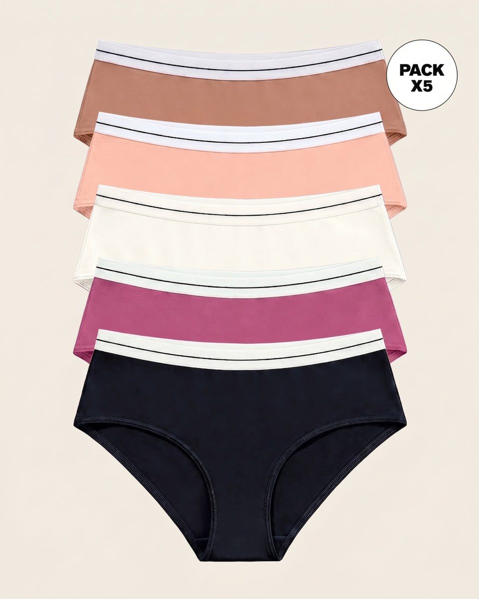 Paquete x 5 bloomers estilo hípster