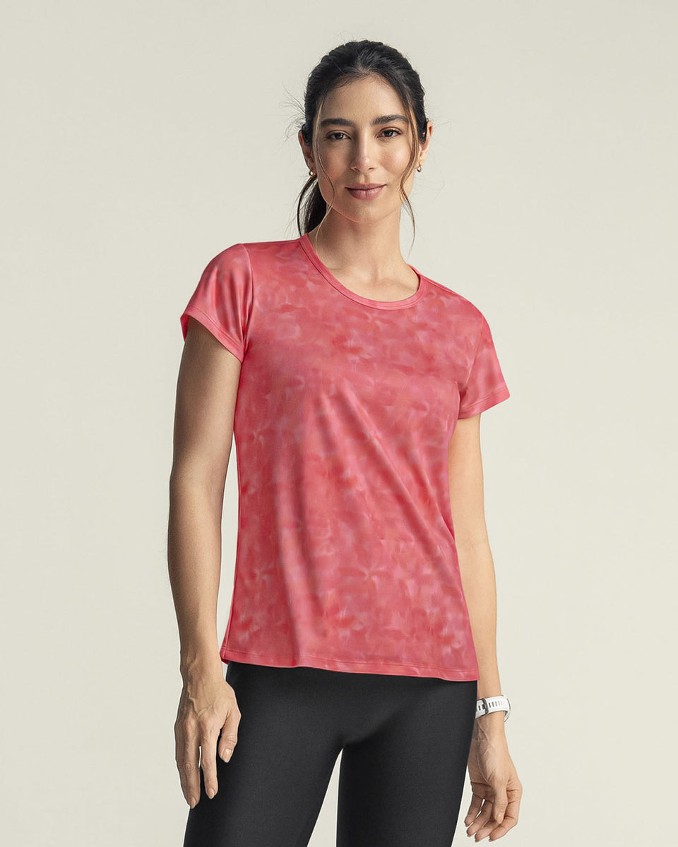 Blusa deportiva de secado rápido y silueta semiajustada