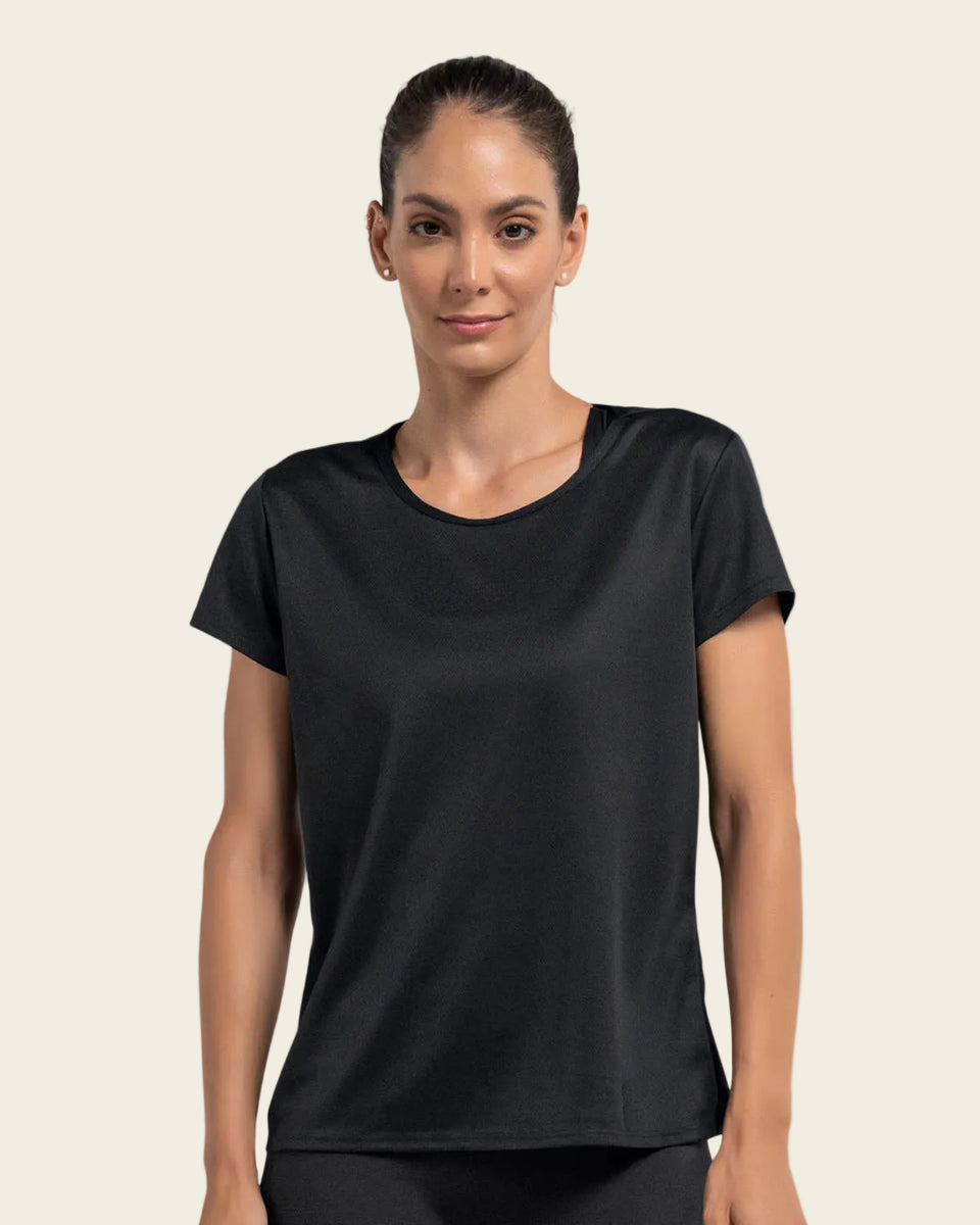Camiseta deportiva de secado rápido y silueta semiajustada