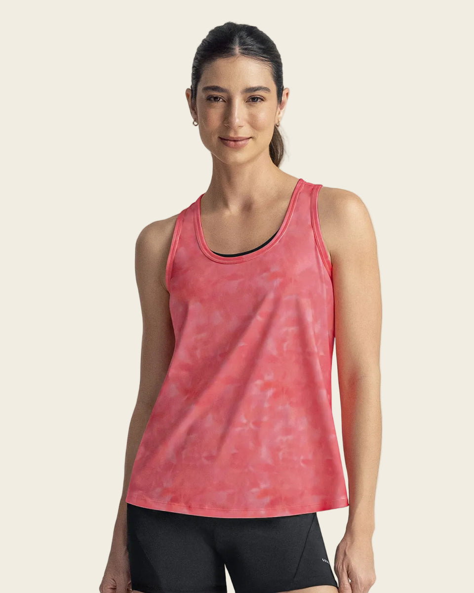 Blusa deportiva de secado rápido y silueta semiajustada para mujer