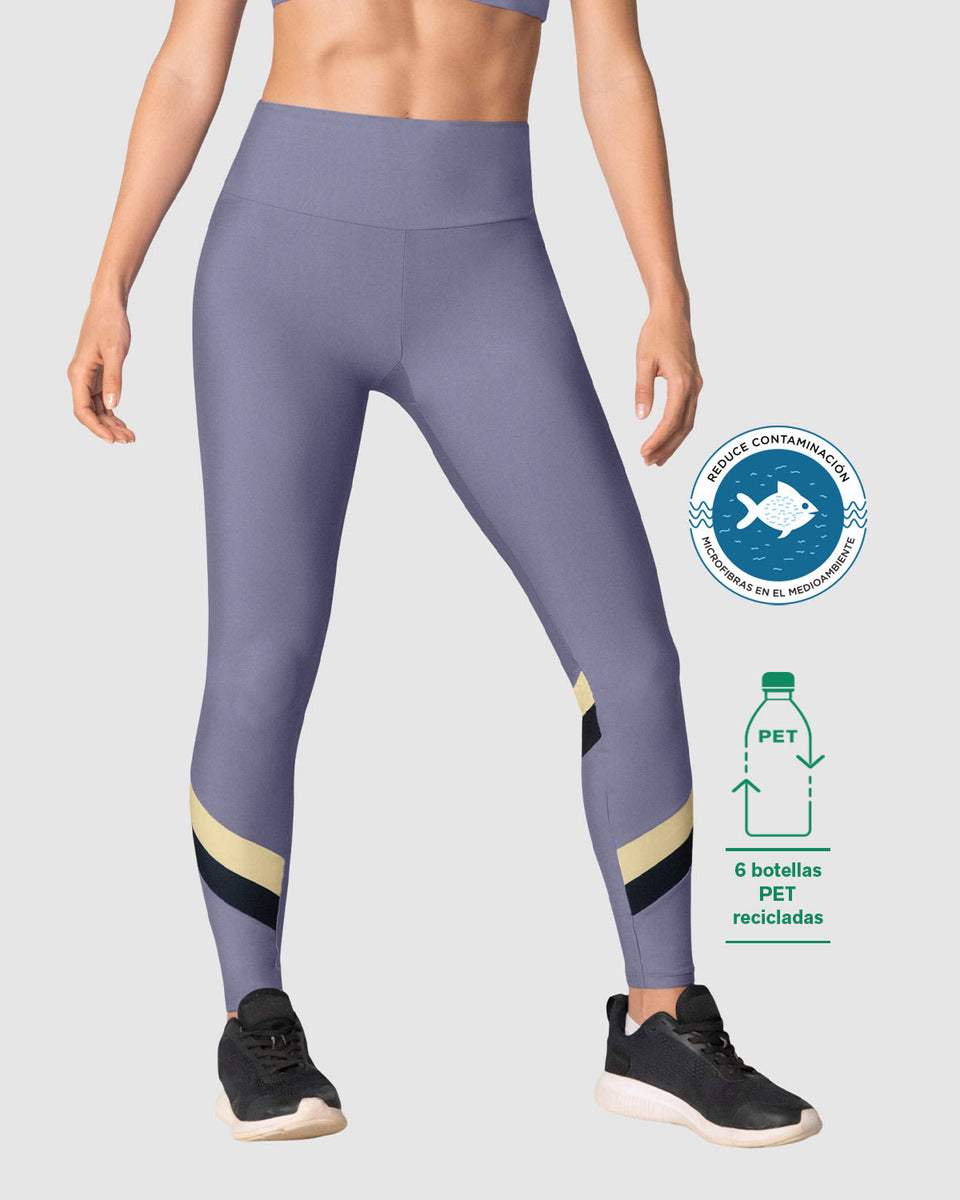 Legging de tiro alto control en abdomen y muslos en material BIO-PET
