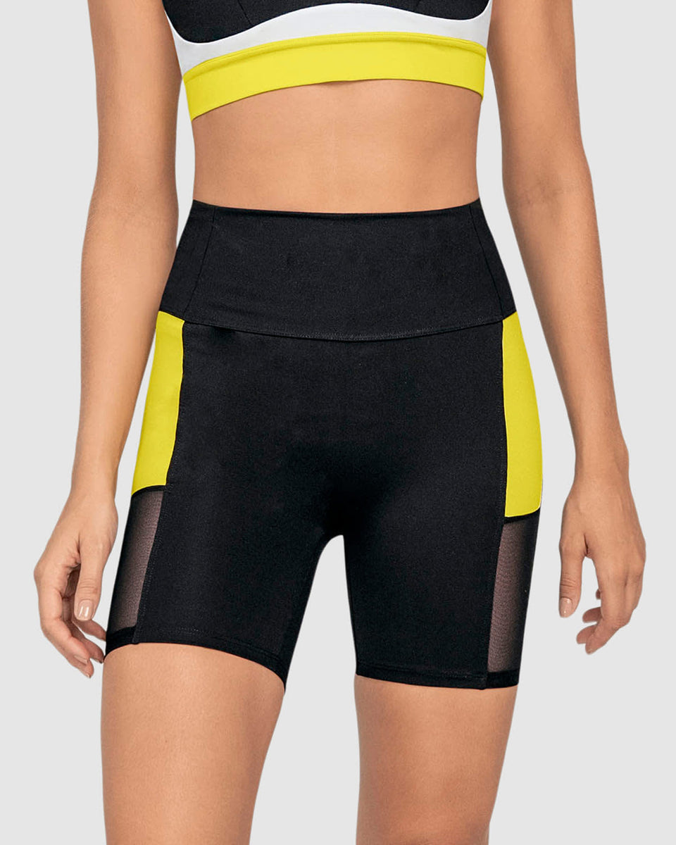 Short ciclista con detalles en tul
