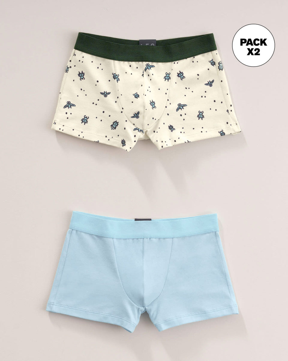 Bóxers cortos x2 niño