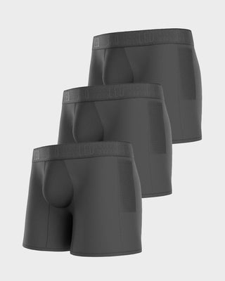 Paquete x3 bóxers deportivos largos con bolsillo lateral en microfibra#color_700-negro
