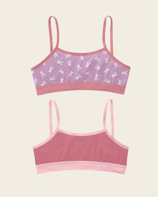 Paquete x 2 Top para niña#color_s04-coral-morado-estampado-conejos