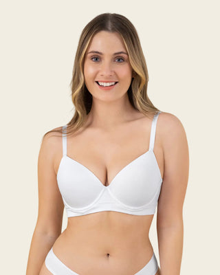 Brasier triangular de realce medio y espalda ancha#color_000-blanco