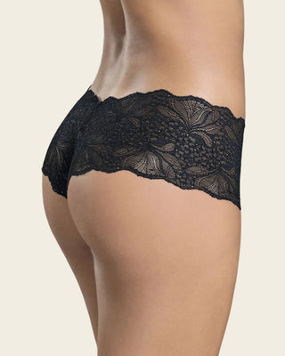 Bloomer estilo cachetero elaborado en encaje#color_700-negro