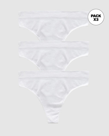 Paquete x3 brasileras tiro alto en tecnología seamless#color_000-blanco