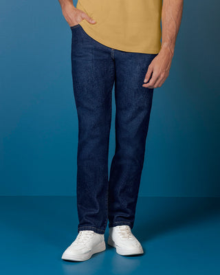 Jean ruedo recto básico para hombre#color_024-azul-oscuro