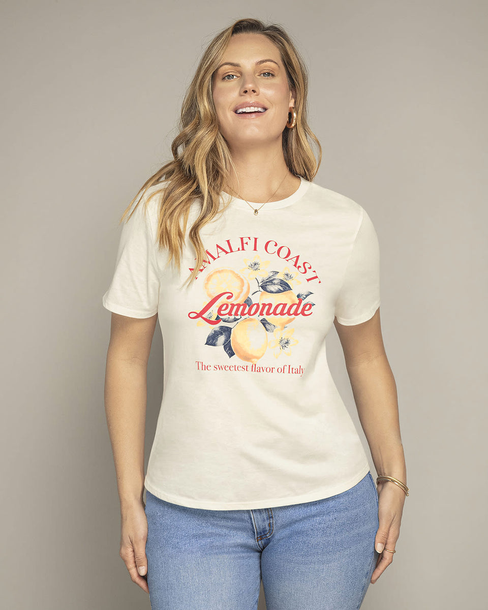 Blusa manga corta con mensaje en el frente