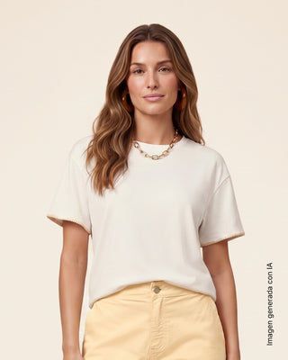 Blusa amplia con puntadas en mangas#color_018-marfil