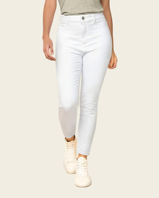 Jean skinny de silueta ajustada#color_000-blanco