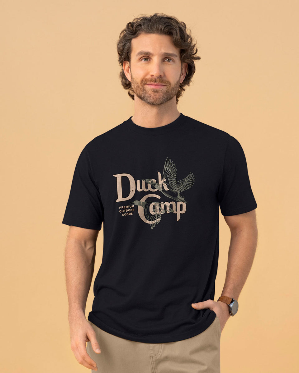 Camiseta manga corta con estampado localizado y cuello redondo