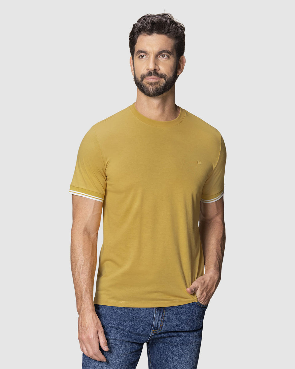 Camiseta cuello redondo manga corta