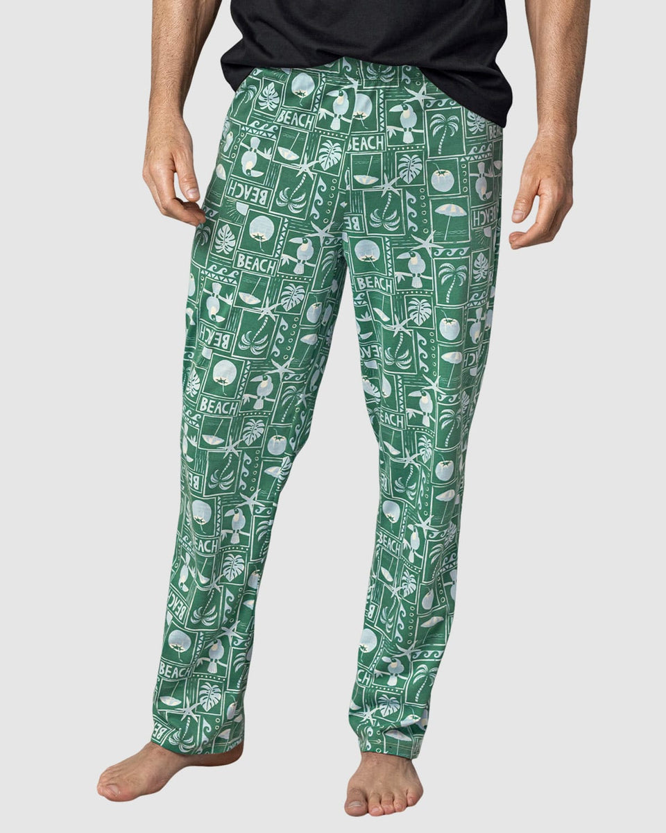 Pantalón ruedo recto con estampado