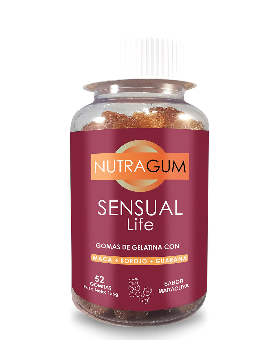 Nutragum Sensual Life: gomas de gelatina con maca, borojó y guaraná
