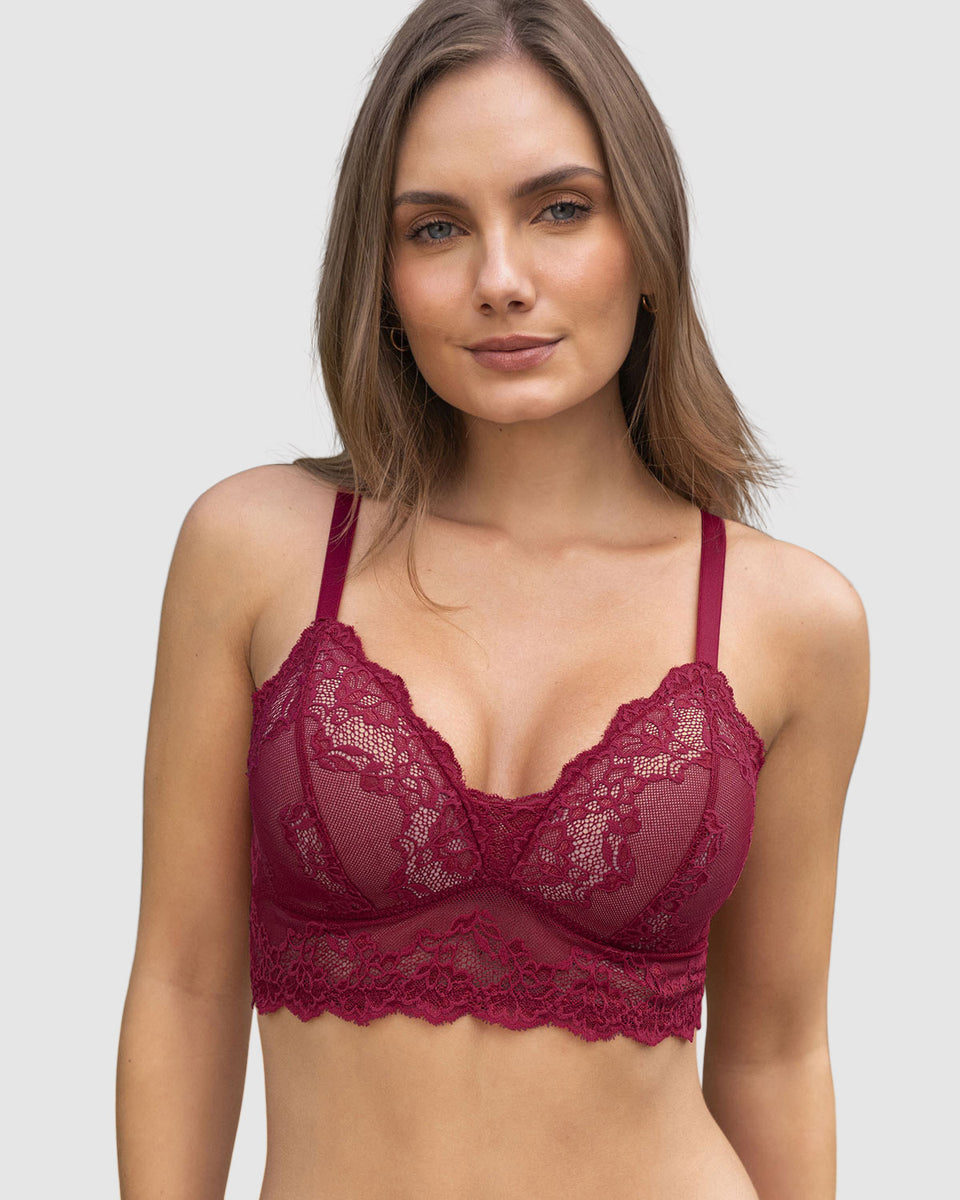 Bralette triangular con copas suaves