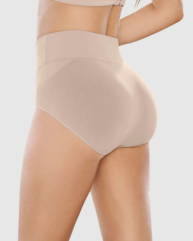 Bloomer faja de control suave alto en la cintura en skinfuse#color_802-cafe-claro