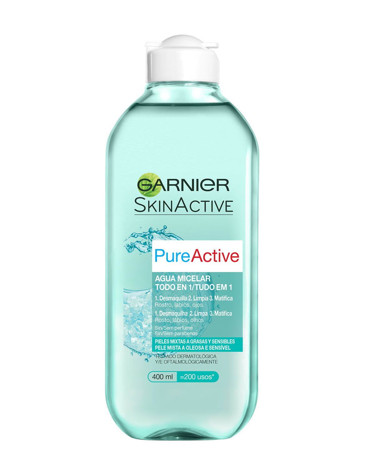 Skin Active Pure Active agua micelar Todo en 1 Garnier