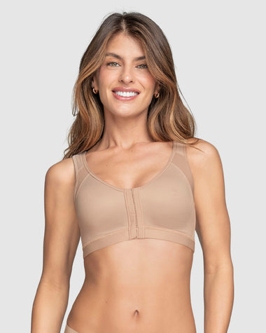Brasier facilitador de postura con control de volumen del busto Multi/Functional#color_802-cafe-claro
