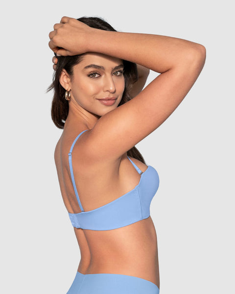 Brasier strapless Antigravedad de realce alto sin arco#color_511-azul-claro