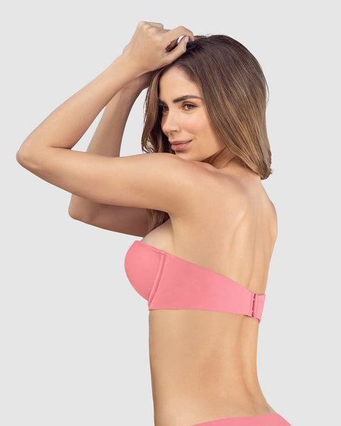 Brasier Strapless de Doble Realce que Aumenta dos Tallas de Copa#color_297-rosado