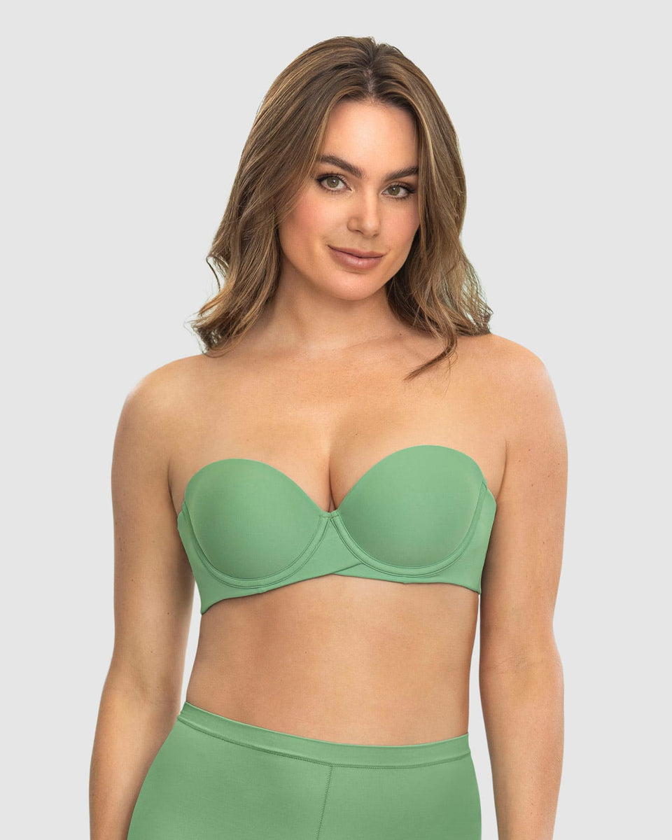 Brasier strapless Magic Up de doble realce que aumenta dos tallas de copa