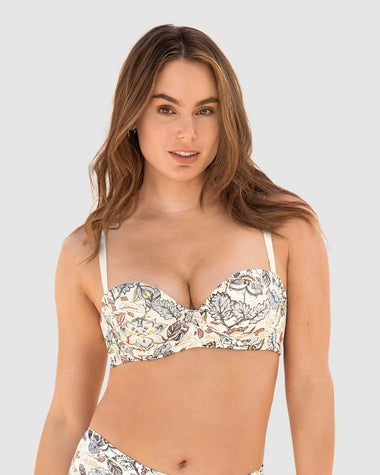 Brasier Strapless de Doble Realce que Aumenta dos Tallas de Copa#color_744-estampado-floral