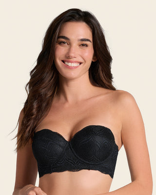 Brasier balconet de realce alto en encaje con máximo cubrimiento de espalda special fit#color_700-negro