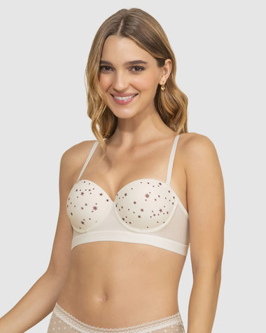 Brasier balconet con realce incorporado#color_b93-fondo-marfil-estampado