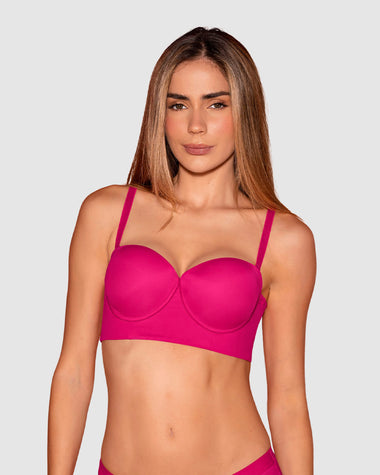 Strapless bustier 360° de perfección#color_478-fucsia