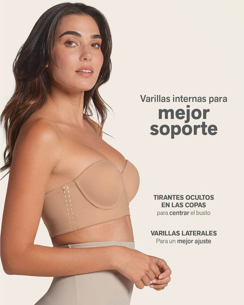 Strapless bustier 360° de perfección#color_801-cafe-medio